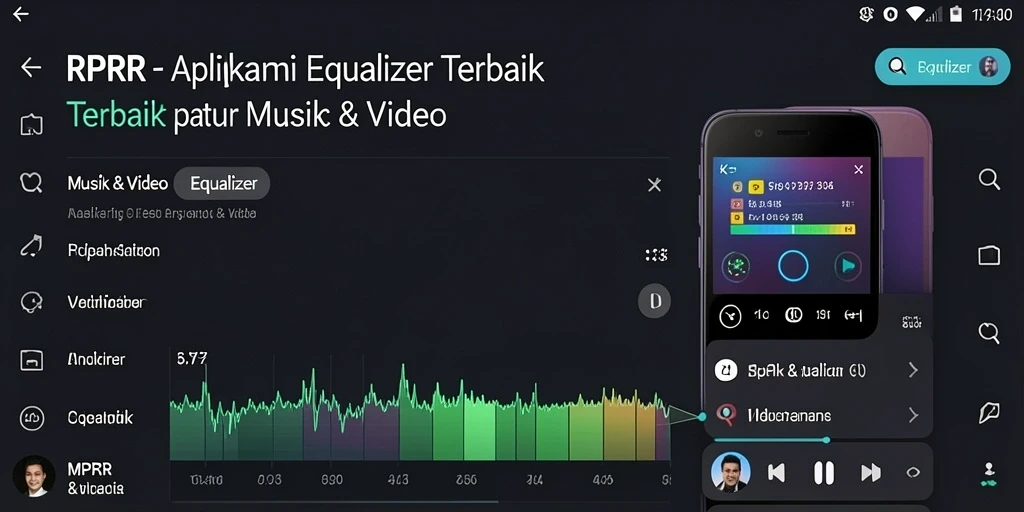 Tampilan antarmuka RPRR yang modern dan intuitif sebagai aplikasi Equalizer.