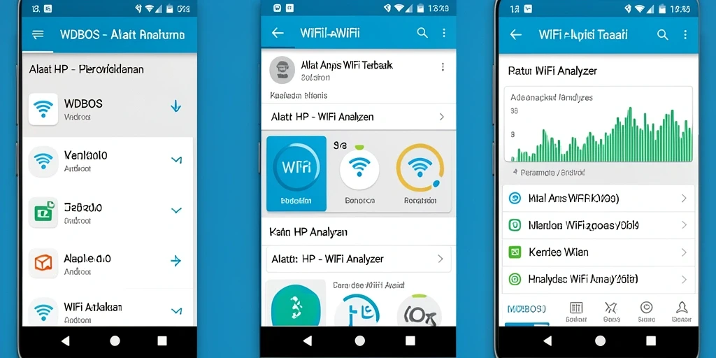 Tampilan antarmuka <strong>WDBOS</strong> dengan fitur analisis WiFi yang lengkap.