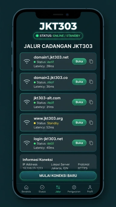 Tampilan link alternatif jkt303